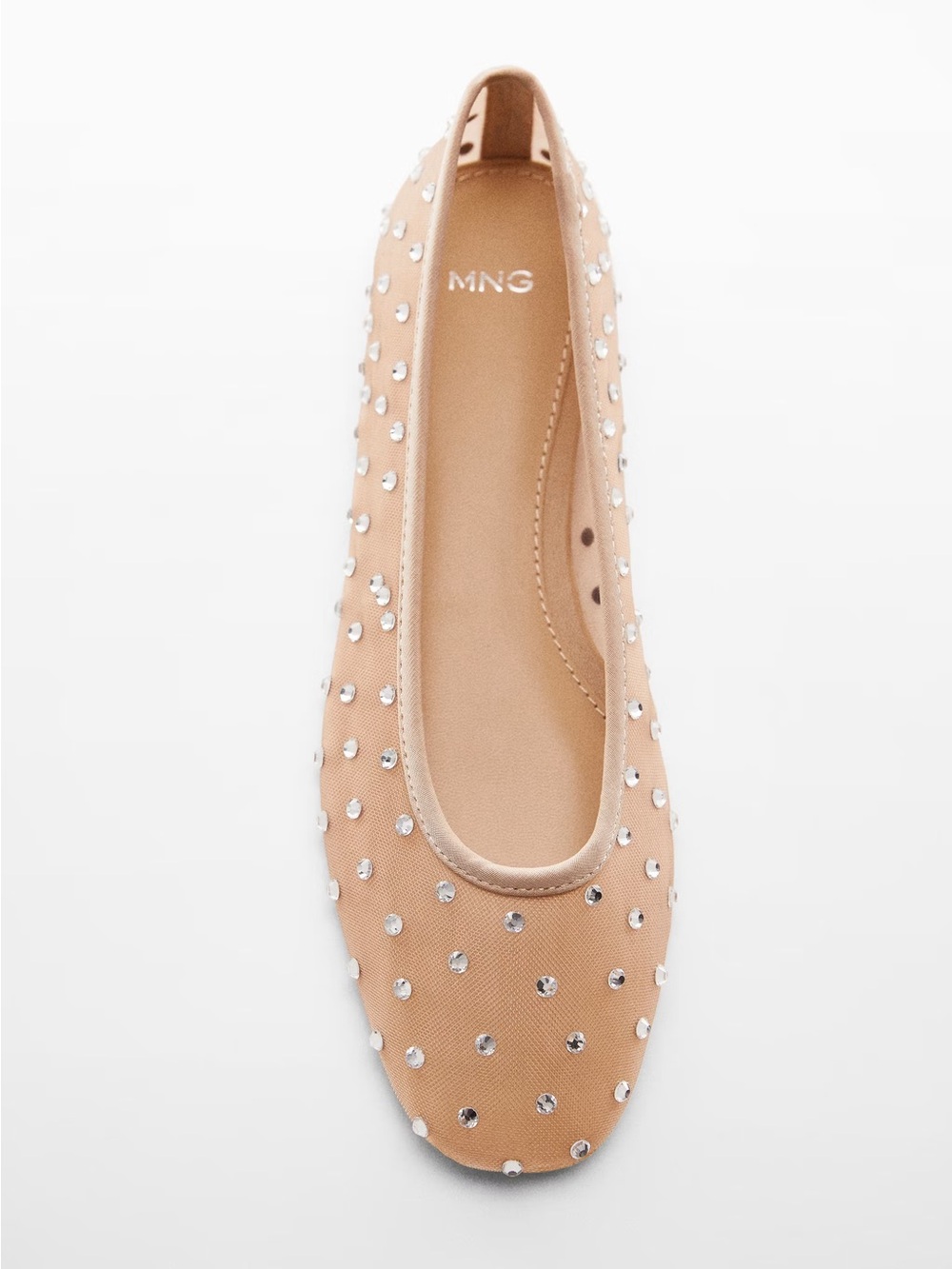Mango Women's Rhinestone Ballerinas - Picture 2 of 7